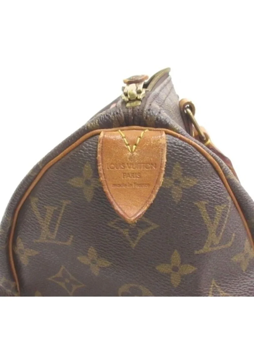 Louis Vuitton Monogram Speedy 25 Mini Boston Handbag Brown
